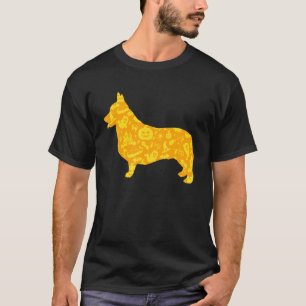 T-shirt Fête d'Halloween de chien Corgi motif de citrouill