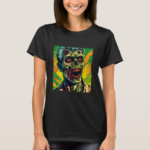 T-shirt Fête d'Halloween de Zombie Effrayant