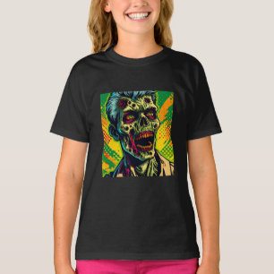 T-shirt Fête d'Halloween de Zombie Effrayant