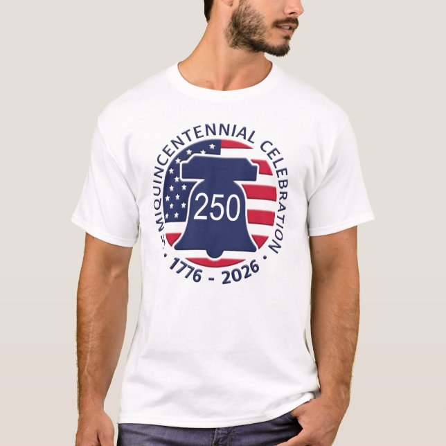 T-shirt Fête du 250e anniversaire de l'Amérique (Devant)