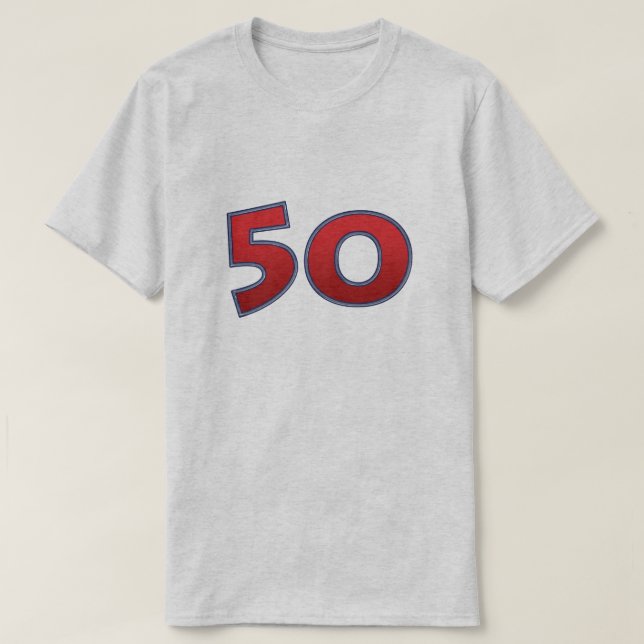 T-shirt Fête du 50e anniversaire (Design devant)