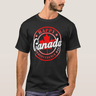 T-shirt Fête du Canada Joyeux drapeau de l'érable de la fê
