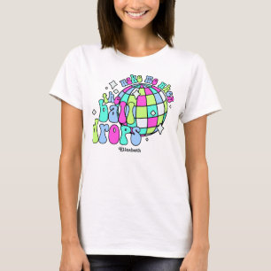 T-shirt Fête du Nouvel An Rétro Néon Glaçé