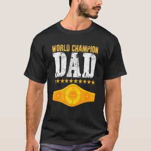 T-shirt Fête du Père de la Ceinture de Champion Enfants Pa