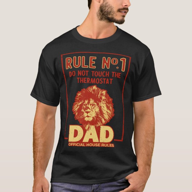 T-shirt Fête du Père Papa et le Thermostat (Devant)