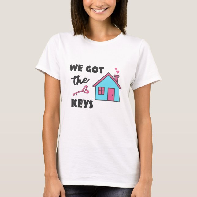T-shirt Fête du réchauffement de la maison Nous avons les  (Devant)