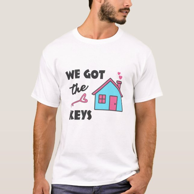 T-shirt Fête du réchauffement de la maison Nous avons les  (Devant)