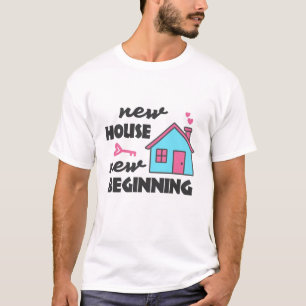 T-shirt Fête du réchauffement de la maison Nouvelle maison