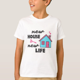 T-shirt Fête du réchauffement de la maison Nouvelle maison