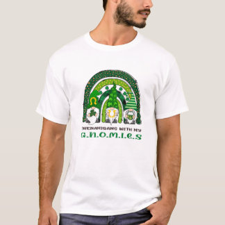 T-shirt Fête du trèfle avec mes gnomes irlandais