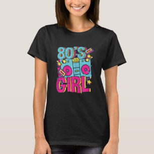 T-shirt Fête Fille 80's 80s Theme Outfit Vintage Re