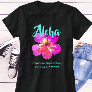 T-shirt Fête Fun Aloha Tropical Luau de Remise de Diplômes