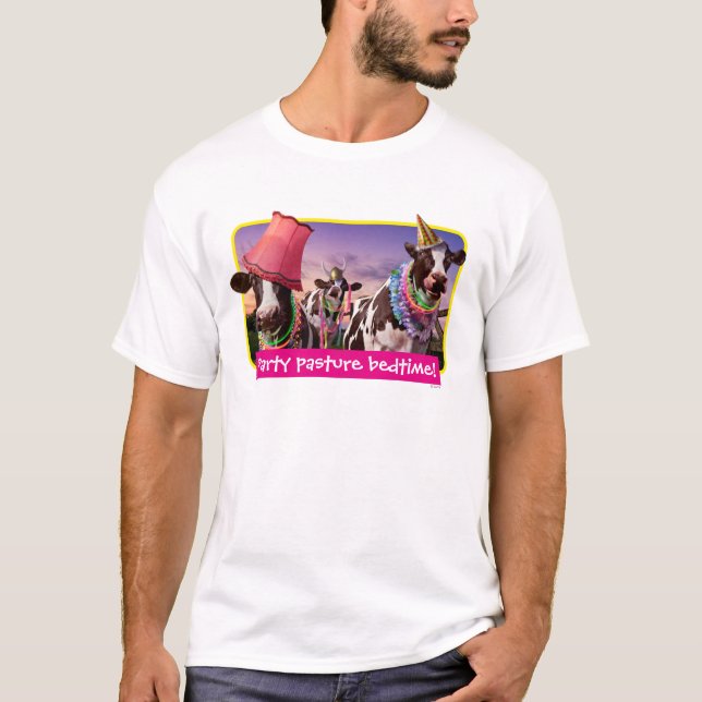 T-shirt Fête jusqu'à ce que les vaches rentrent chez elles (Devant)