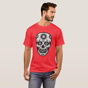 T-shirt Fête mexicaine du crâne de sucre mort