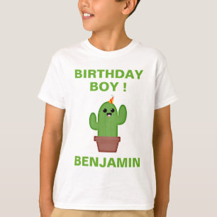 T-shirt Fête Mexicaine Mignonne Cactus Kawaii Fête d'anniv