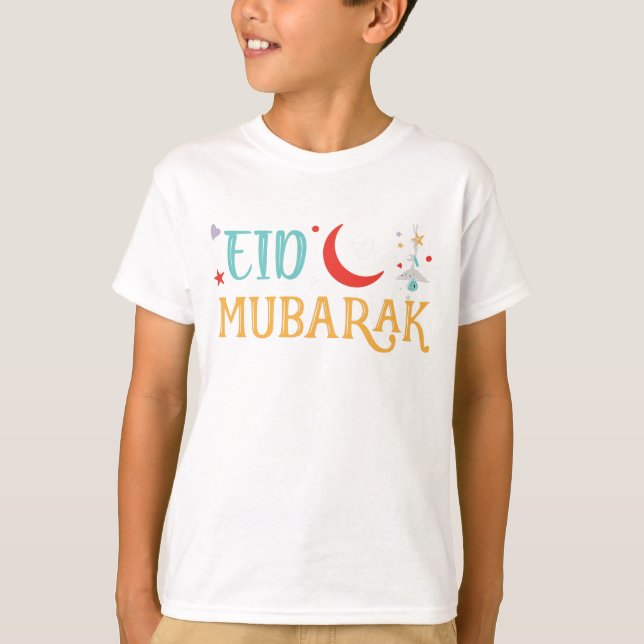 T-shirt Fête musulmane arabe Aïd al-Fitr, Adha Moubarak (Devant)