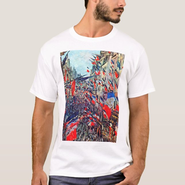 T-shirt Fête Nationale à Paris, Claude Monet (Devant)