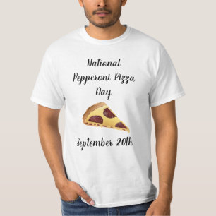 T-shirt Fête nationale de la Pepperoni Pizza Vacances alim
