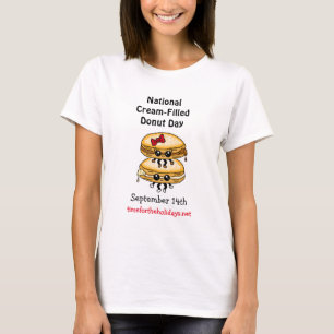 T-shirt Fête nationale des beignes remplis de crème - 14 s