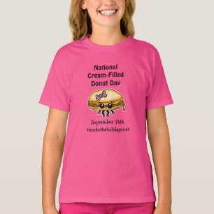 T-shirt Fête nationale des beignes remplis de crème - 14 s
