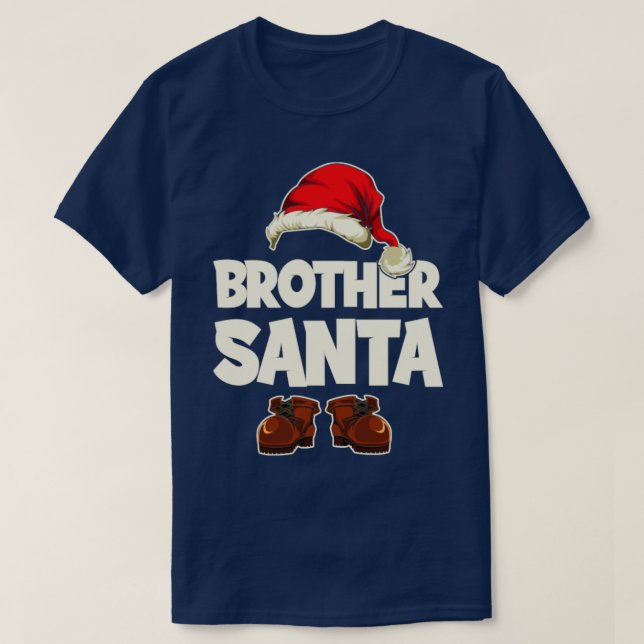 T-shirt fête Noël Funny Brother Père Noël Noël (Design devant)