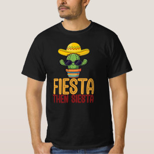 T-shirt Fête puis sieste drôle
