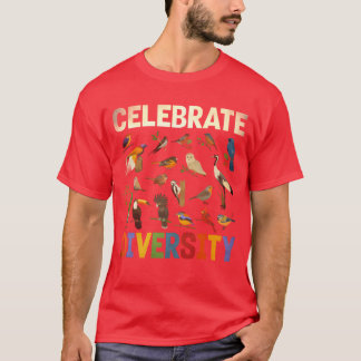 T-shirt Fêter la diversité fille oiseaux