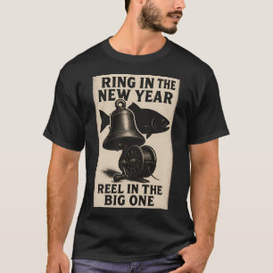 T-shirt Fêter la nouvelle année – Moulin à pêche vintage d