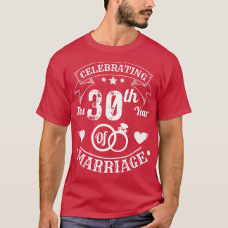 T-shirt Fêter Le 30E Anniversaire Du Mariage