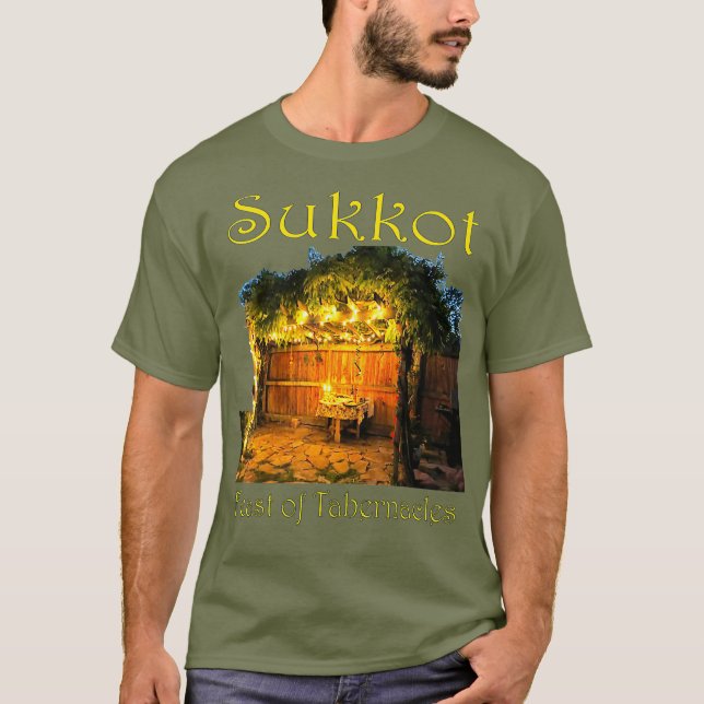 T-shirt Fêtes d'automne hébraïque Sukkot Tabernacles Booth (Devant)