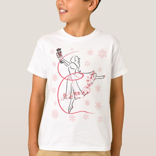 T-shirt Fêtes de Noël Clara et Ballet Nutcracker (Devant)