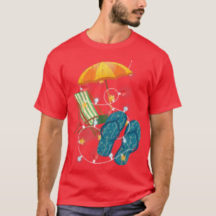 T-shirt Fêtes Hawaiiennes Plage Tropicale Noël Été À J