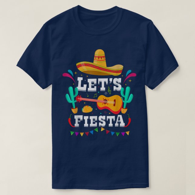 T-shirt Fets Fiesta Drôle Avocado Taco Cinco De Mayo Meica (Design devant)