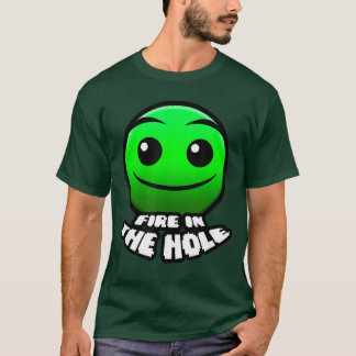 T-shirt feu dans le trouDash Jeu vidéo Géométrie famille d