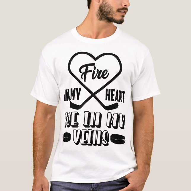 T-shirt Feu dans mon coeur Glace dans mes veines (Devant)