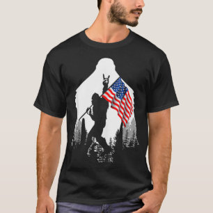 T-shirt Feu d'artifice 4 juillet Drapeau américain Sasqua