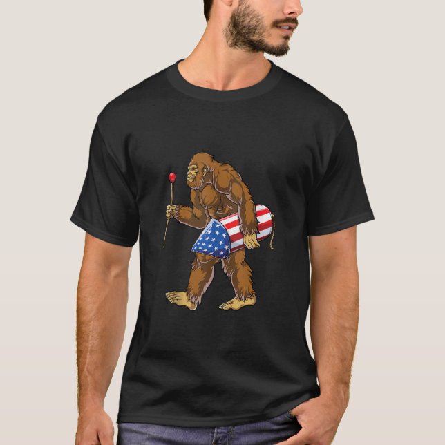 T-shirt Feu d'artifice 4 juillet Drôle Garçons Hommes Sasq (Devant)