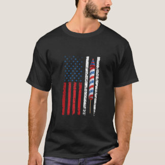 T-shirt Feu d'artifice du drapeau américain patriotique 4