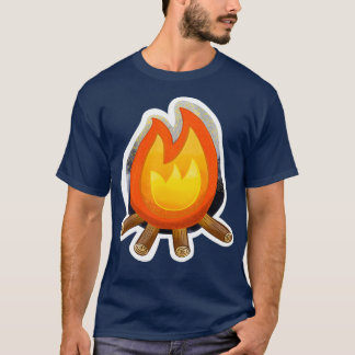 T-shirt Feu de camp de crackers