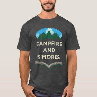 T-shirt Feu de camp et nourriture Smores Nourriture Campin