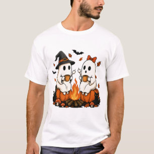 T-shirt Feu de camp fantôme Halloween
