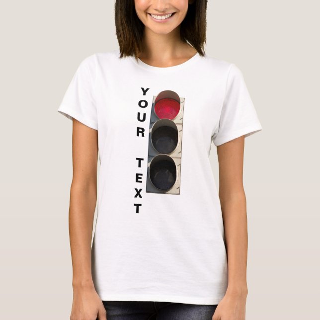 T-shirt Feu de circulation - Rouge (Devant)