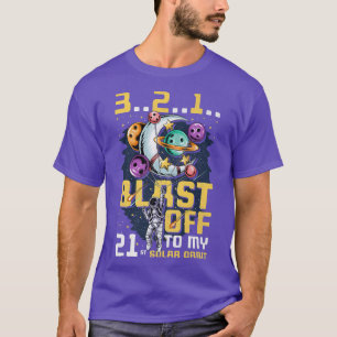 T-shirt Feu De Mon 21E Orbite Solaire, 21E Anniversaire Co