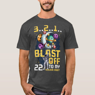 T-shirt Feu De Mon 22E Orbite Solaire, 22E Anniversaire Co