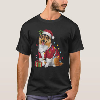 T-shirt Feu de Noël de famille Père Noël Norvégien Elkhoun