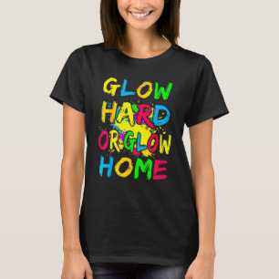 T-shirt Feu Dur Ou Glow Home les années 70 80 ans Pour Hom