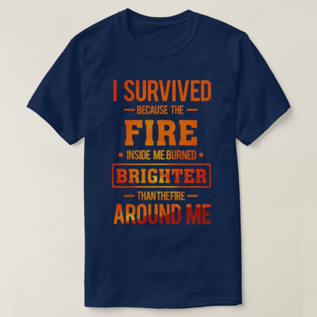 T-shirt Feu sauvage survivant (Design devant)