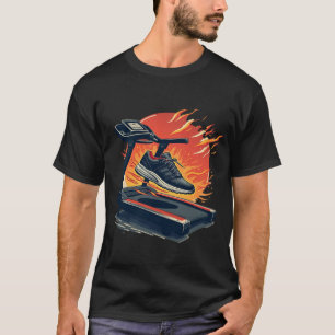 T-shirt Feu sur le tapis roulant Cardio explosif et cour