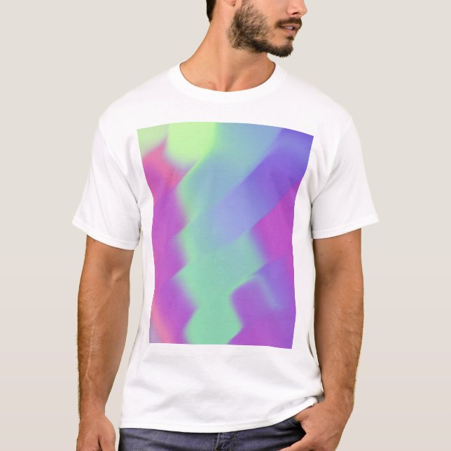 T-shirt Feuil holo coloré Iridescendant (Devant)