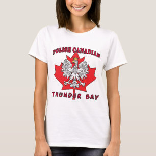 T-shirt Feuille canadienne polonaise de Thunder Bay
